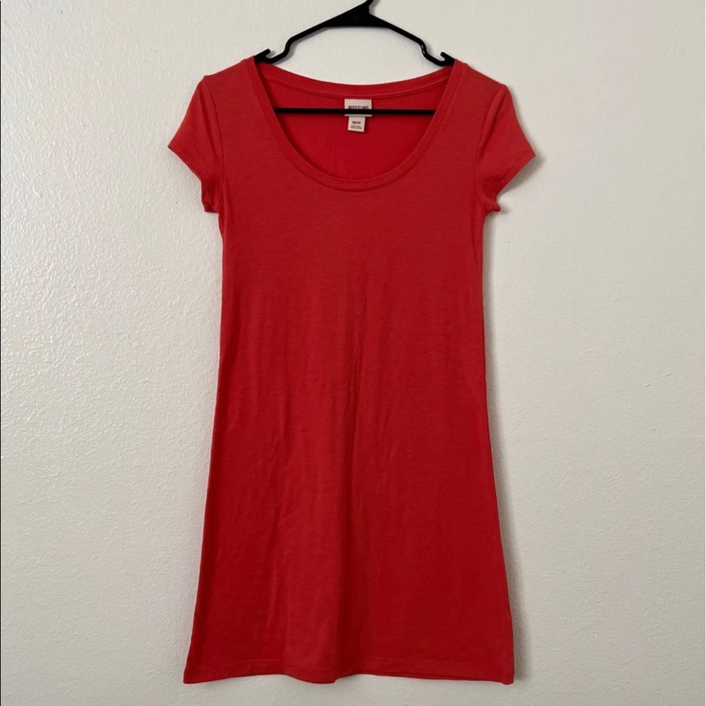 Coral Mini T-Shirt Dress